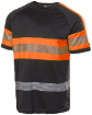 L.Brador 6110P T-särk must/oranž M