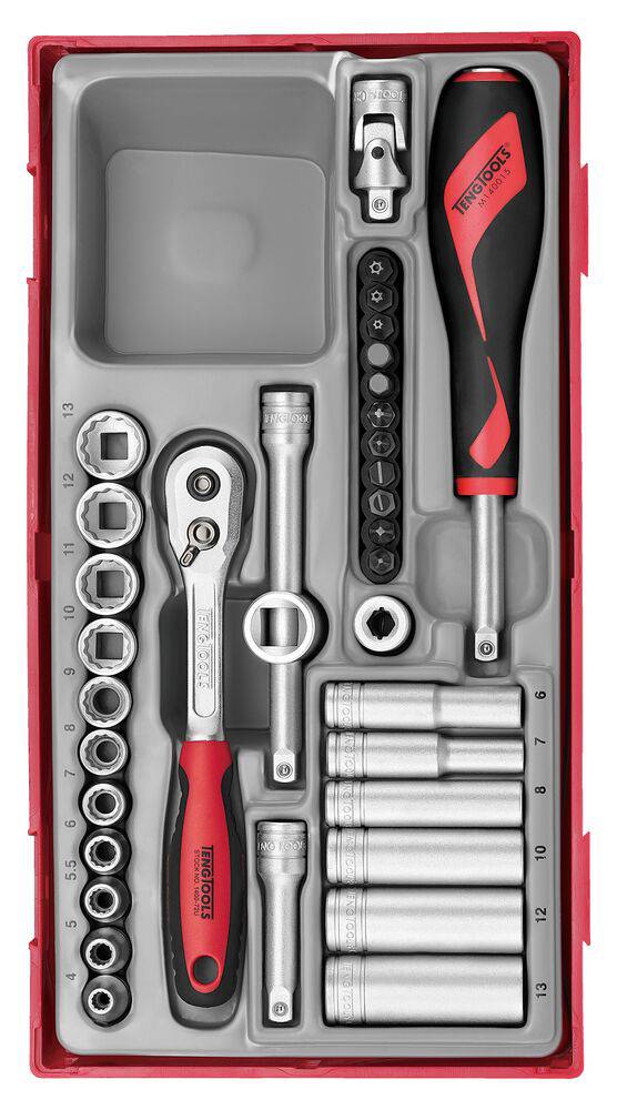 padrunvõtmete komplekt TT143512 1/4 Teng Tools