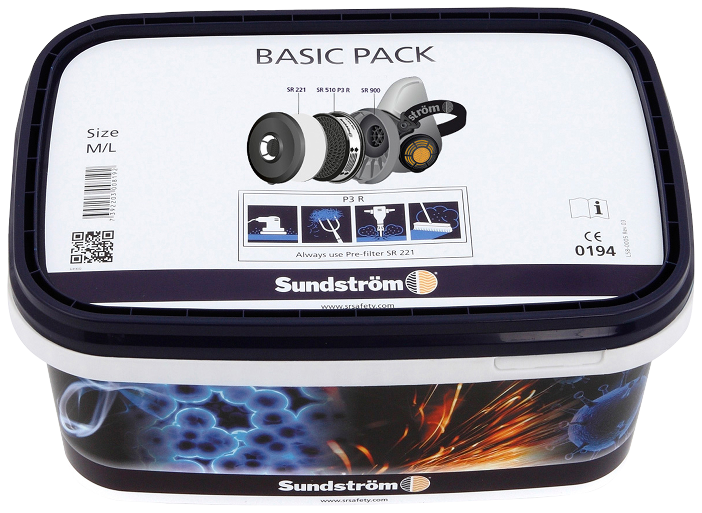 Sundström poolmaski stardikomplekt SR 900 M Basic Pack