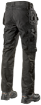 L.Brador 1843PB püksid, stretš, ripptaskud valge D88