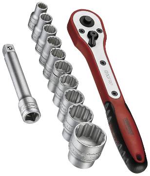 padrunvõtmekomplekt ¼″ Teng Tools M1413N1