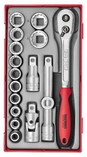 padrunikomplekt+ narre 1/2″ TT1218-6 18tk 10-24mm Teng Tools