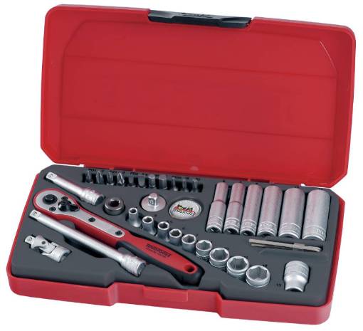 padrunvõtmete komplekt 36osaline 1/4″ TengTools T1436