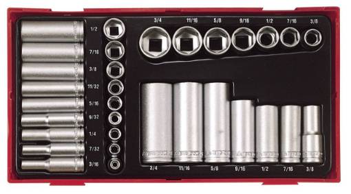 1/4″ ja 3/8″ padrunvõtmete komplekt TTAF32