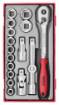 padrunvõtmete komplekt 1/2″ 18osaline Teng Tools  TT1218