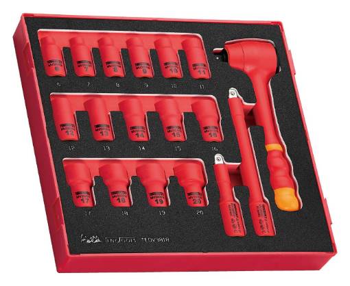 padrunvõtmekomplekt 3/8 18osal Teng Tools
