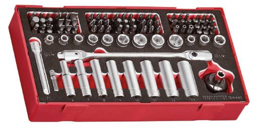 Otsakute ja padrunite komplekt 87-osaline Teng Tools TEA1487