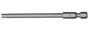 kuuskantotsak 4mm, 89mm Teng Tools