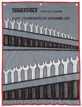 lehtsilmusvõtmete komplekt 6526MM 26tk 6-32mm Teng Tools