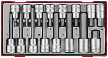 1/2″ sisekuuskantpadrunite komplekt TTHEX16