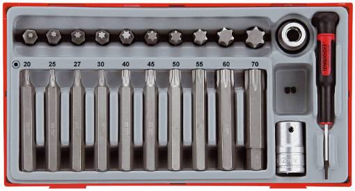 TORX-otsakute komplekt 1/2″ TTTX23