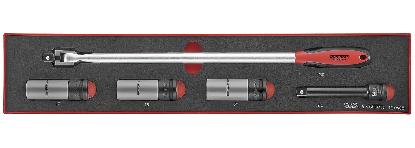 rattamutrivõtmete komplekt EVA 5 osa Teng Tools