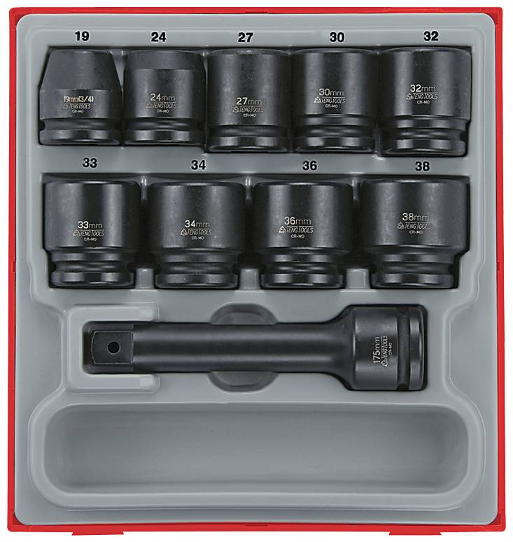 3/4″ jõupadrunite kmpl. 19-38mm  TengTools TTD9416