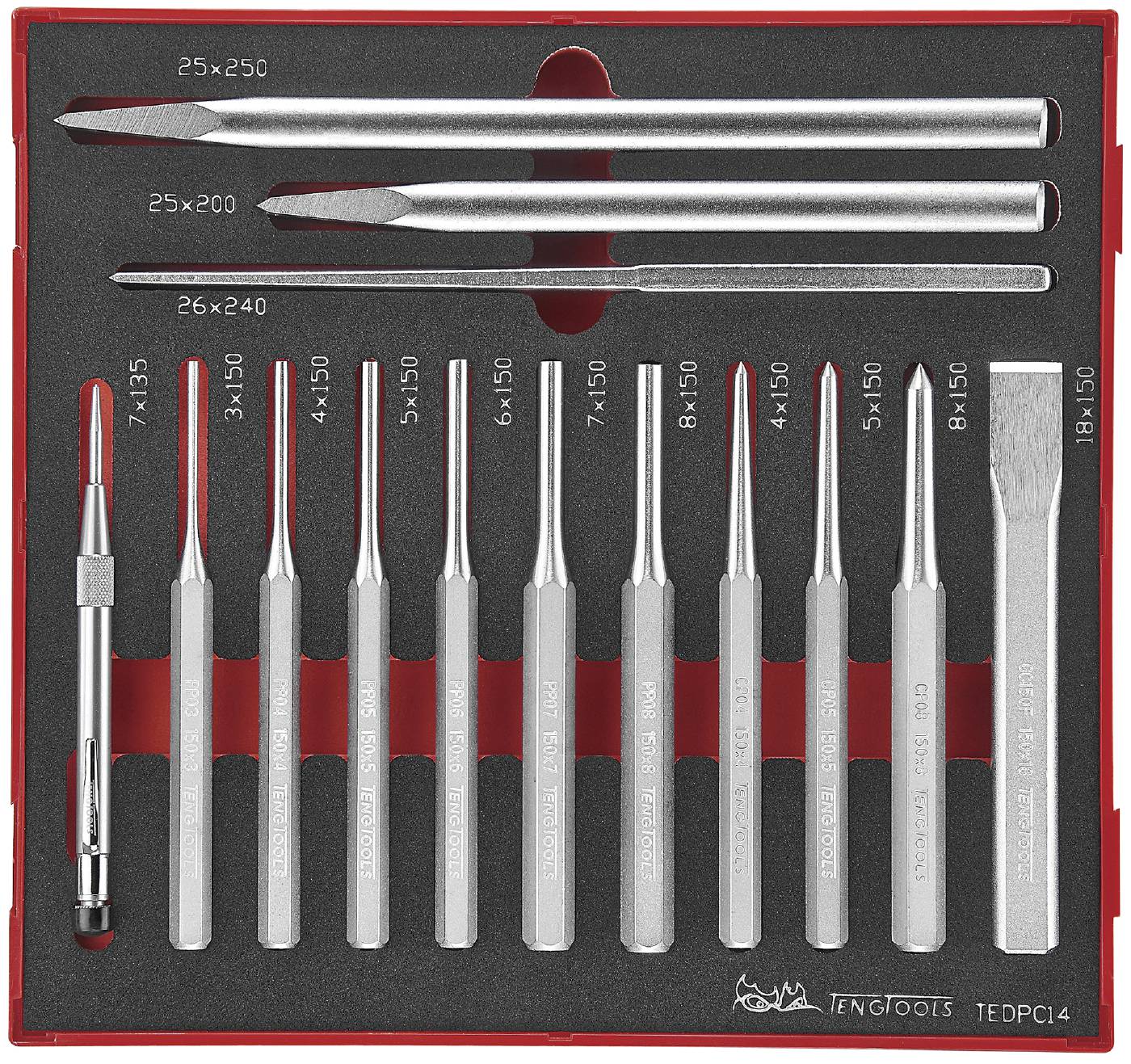 tornide ja meislite komplekt TEDPC14 TengTools
