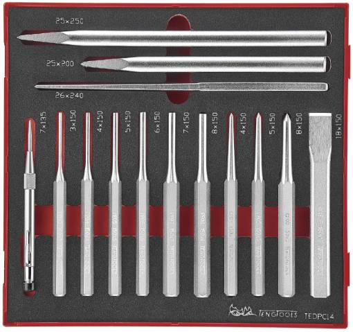 tornide ja meislite komplekt TEDPC14 TengTools