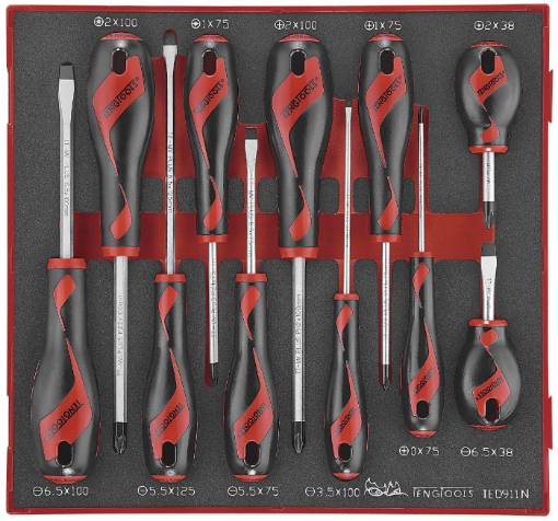 kruvitsate komplekt 11osaline TengTools TED911N