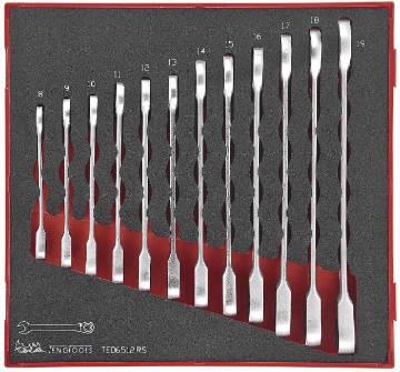 lehtsilmusnarrevõtmete komplekt 12osa Teng Tools TED6512RS