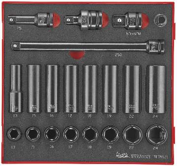 padrunvõtmete komplekt 1/2″ 21-osa TED 9121 TengTools