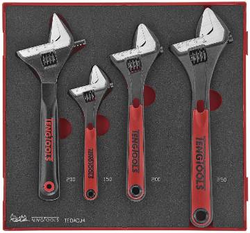 4osaline tellitavate võtmete komplekt. Teng Tools TEDADJ4
