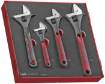 4osaline tellitavate võtmete komplekt. Teng Tools TEDADJ4