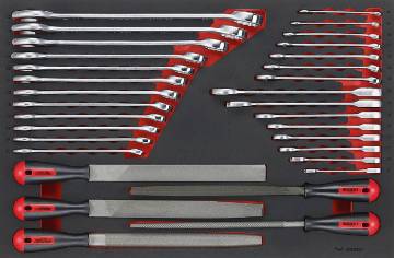 võtme- ja viilikomplekt EVA 32 osa Teng Tools