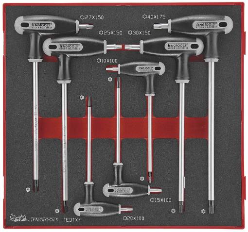 TORX- võtmete komplekt TengTools TEDTX7