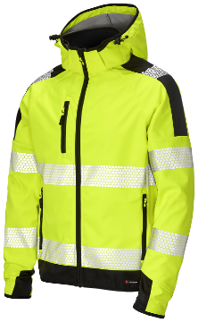 L.Brador 2033P Sofshell Hi-Vis kollane/must XS