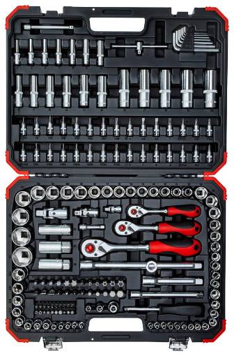 Padrunite komplekt 1/4+3/8+1/2 172tk, R45603172 Gedore