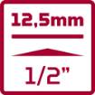 Padrunite komplekt 1/4+3/8+1/2 172tk, R45603172 Gedore
