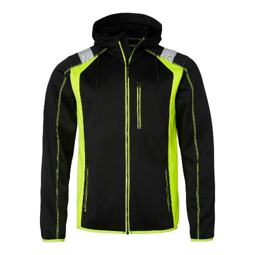 Top Swede 276 pusa kapuutsiga must/kollane XXL