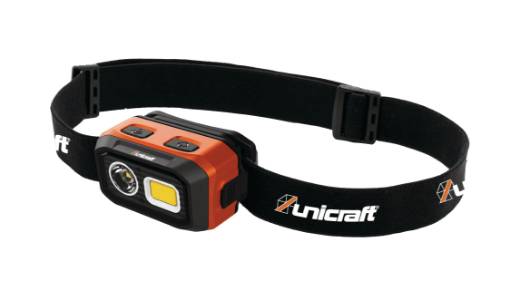 LED headlamp LSL 500 DC with COB and SMD LED for wide-angle and spot lighting