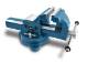 Vise 180 mm with pipe clamping jaws and turntable