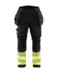 Blaklader softshell püksid Hi-Vis must/pun D100