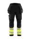 Blaklader softshell püksid Hi-Vis must/pun D100