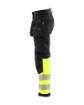 Blaklader softshell püksid Hi-Vis must/pun D100