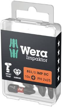 otsakud Impaktor Phillips 851/1 IMP DC PH 2 x 25 mm Wera