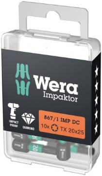 otsakud TORX Impaktor 867/1 IMP DC TX 30 x 25 mm Wera
