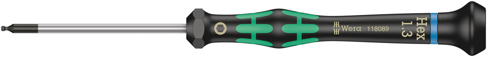 kruvits kuuskant sfääriline elektroonikale 2052 1,3 x 60 mm Wera