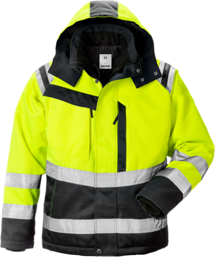 Fristads 4143 PP High vis jope Hi-Vis kollane/must S