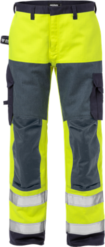 Fristads 2585 FLAM tulekindlad püksid Hi-Vis kol/merev.sin C48