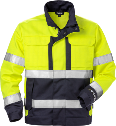 Fristads 4584 FLAM tulekindel jakk Hi-Vis kol/merev.sin L