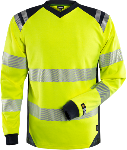 Fristads 7359 TFL sädemekindel T-särk HiVis kol/merv.sin M