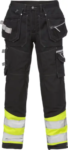Fristads 2127 CYD püksid Hi-Vis kollane/must C44