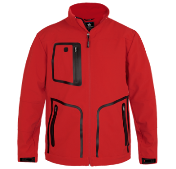 Texstar FJ30 softshell-jope punane M