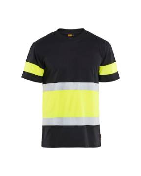 Blaklader HighVis T-särk must/kollane M