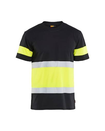 Blaklader HighVis T-särk must/kollane M