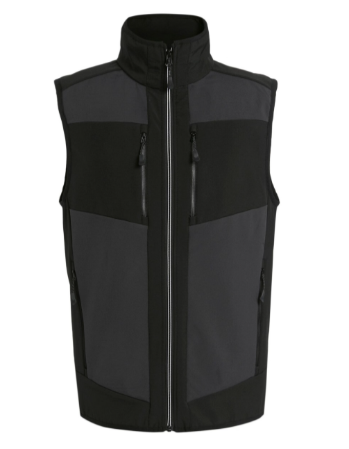 Fristads Evolve Col.Block softshell-jope must/hallikirju M