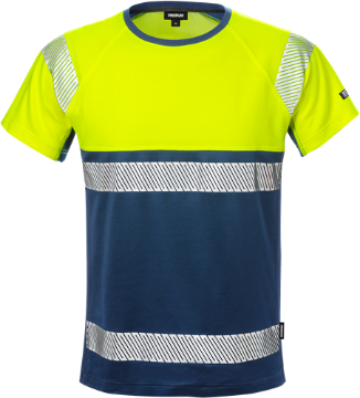 Fristads 7518 THV High vis T-särk cl 1 Hi-Vis kol/merv.sin L