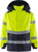 Fristads 4086 ATHR FLAME parka HI-Vis kollane/merev.sin. L
