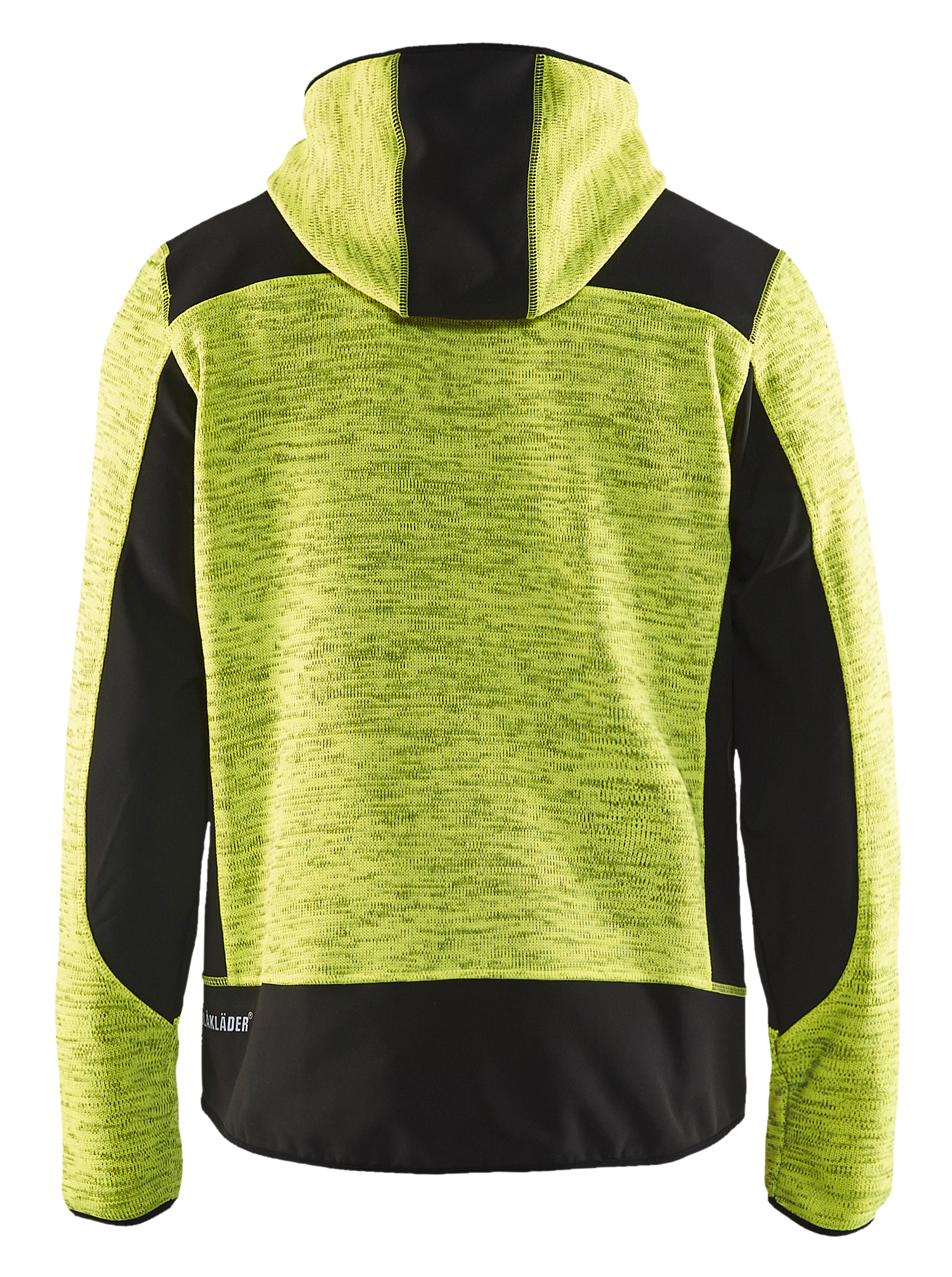 Blaklader kootud softshell-jakk neoonkollane/must S